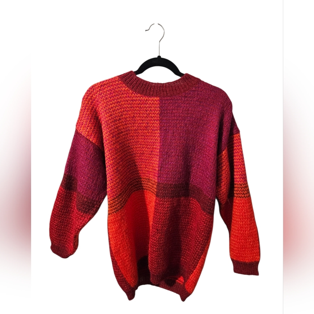 Vintage Colorful Knit Women's Sweater